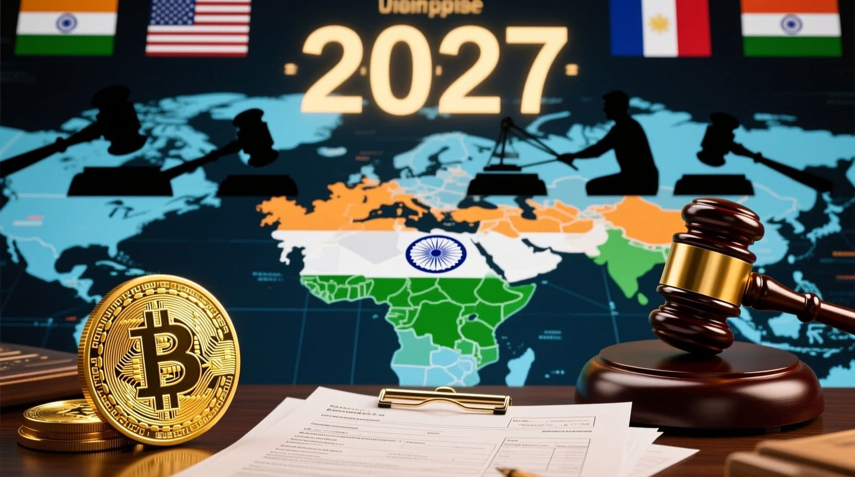 India Sets 2027 Date for OECD Crypto Tax Reporting While Global Crackdowns Intensify