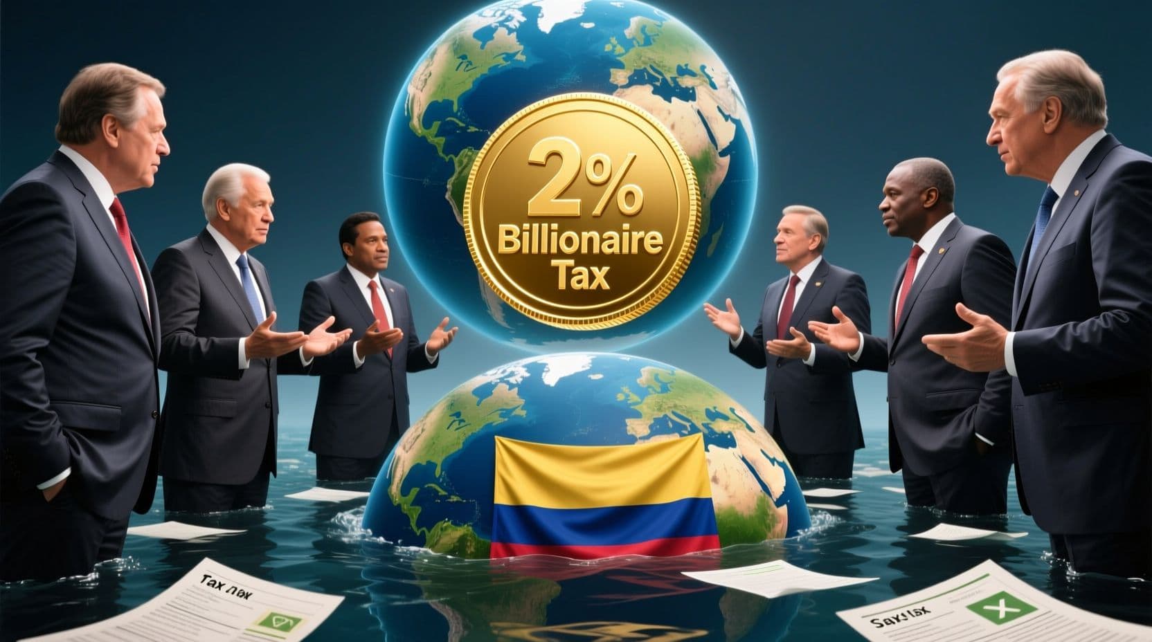 G20 Floats 2% Billionaire Levy; Colombia Sinks in OECD Tax Rankings